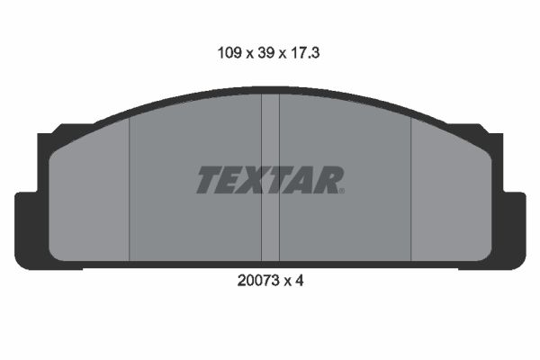 TEXTAR 2007304 Brake Pad Set, disc brake