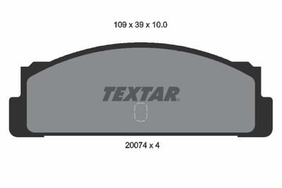 Brake Pad Set, disc brake TEXTAR 2007404