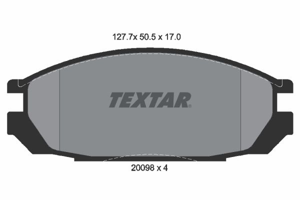 TEXTAR 2009801 Brake Pad Set, disc brake