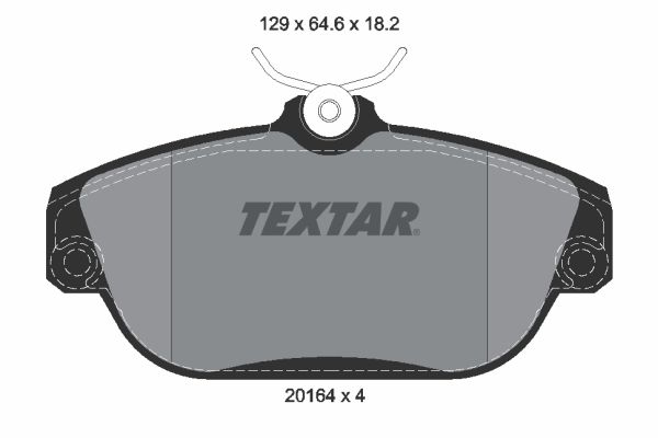 TEXTAR 2016402 Brake Pad Set, disc brake