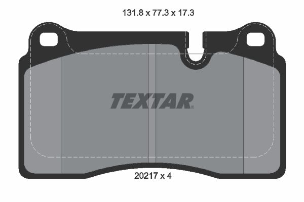TEXTAR 2021701 Brake Pad Set, disc brake
