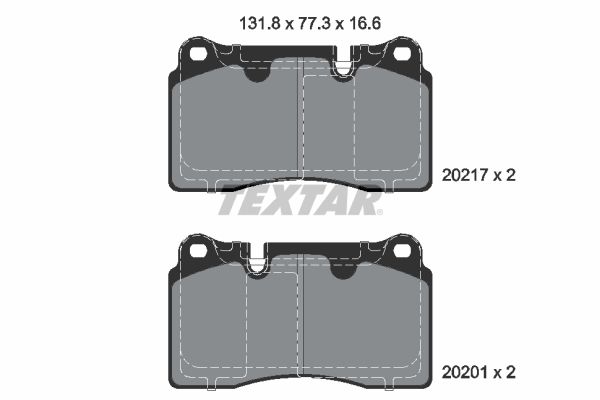 TEXTAR 2021703 Brake Pad Set, disc brake