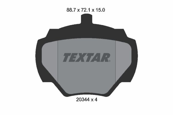 TEXTAR 2034402 Brake Pad Set, disc brake
