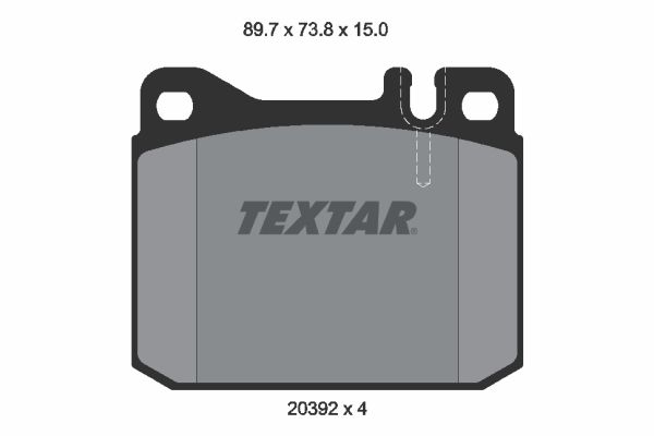 TEXTAR 2039204 Brake Pad Set, disc brake