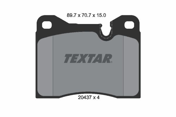 TEXTAR 2043703 Brake Pad Set, disc brake