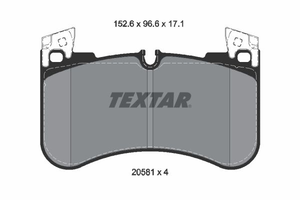 TEXTAR 2058101 Brake Pad Set, disc brake