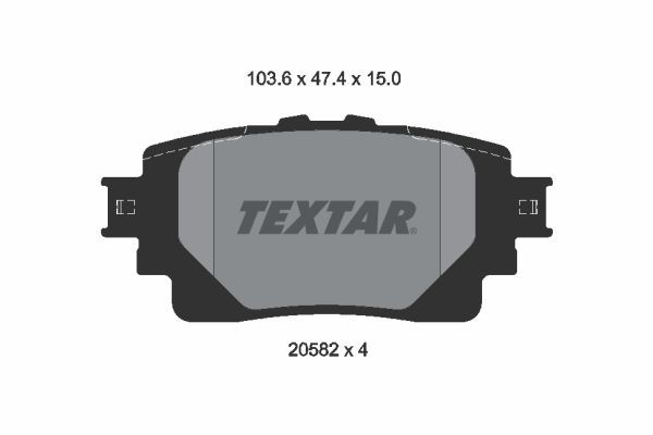 TEXTAR 2058201 Brake Pad Set, disc brake
