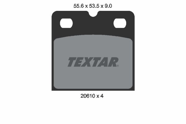TEXTAR 2061005 Brake Pad Set, disc parking brake