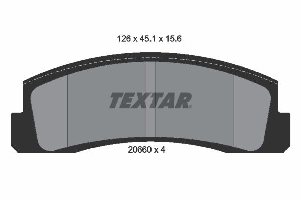 TEXTAR 2066001 Brake Pad Set, disc brake