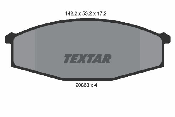 TEXTAR 2086301 Brake Pad Set, disc brake
