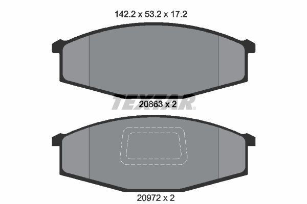 TEXTAR 2086302 Brake Pad Set, disc brake