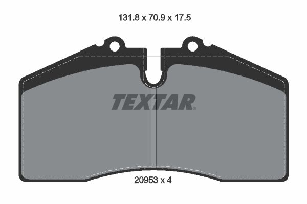 TEXTAR 2095302 Brake Pad Set, disc brake