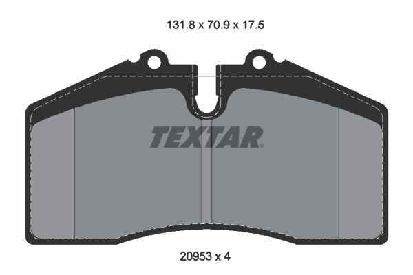 TEXTAR 2095310 Brake Pad Set, disc brake