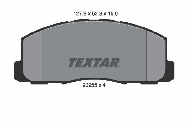 TEXTAR 2095501 Brake Pad Set, disc brake