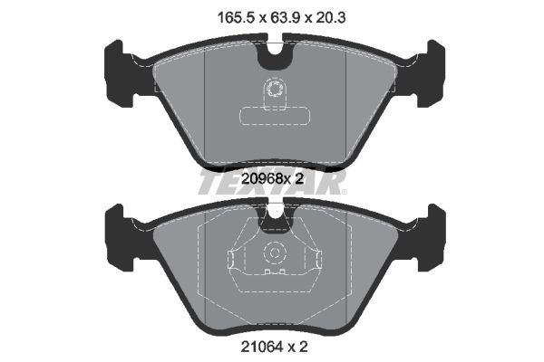 TEXTAR 2096801 Brake Pad Set, disc brake