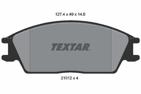 TEXTAR 2101204 Brake Pad Set, disc brake