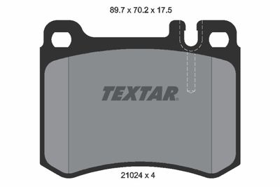 Brake Pad Set, disc brake TEXTAR 2102404