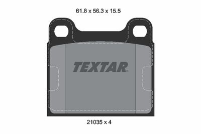 Brake Pad Set, disc brake TEXTAR 2103501