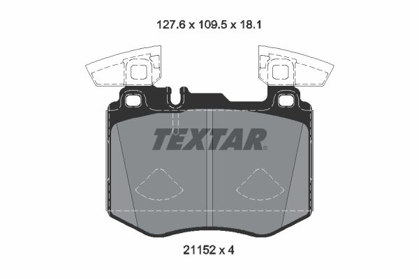TEXTAR 2115201 Brake Pad Set, disc brake
