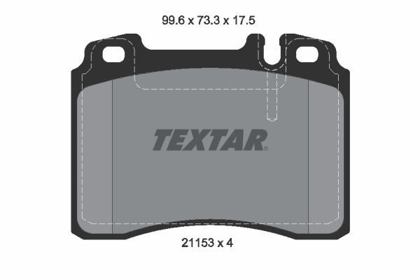 TEXTAR 2115307 Brake Pad Set, disc brake