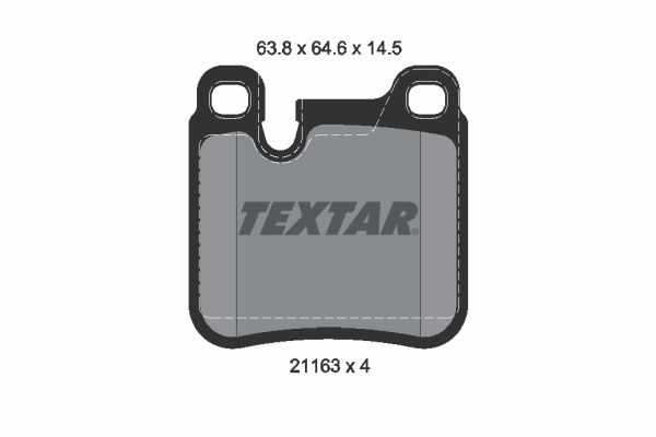 TEXTAR 2116301 Brake Pad Set, disc brake