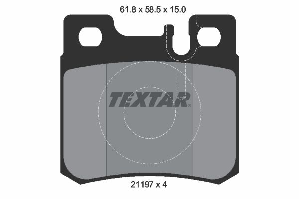 TEXTAR 2119701 Brake Pad Set, disc brake