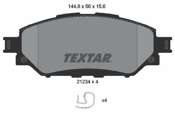 TEXTAR 2123401 Brake Pad Set, disc brake