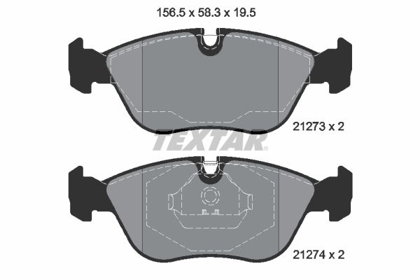 TEXTAR 2127304 Brake Pad Set, disc brake