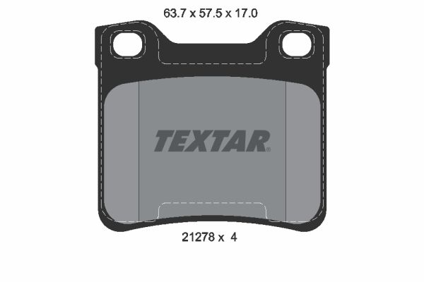 TEXTAR 2127803 Brake Pad Set, disc brake