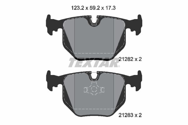 TEXTAR 2128201 Brake Pad Set, disc brake