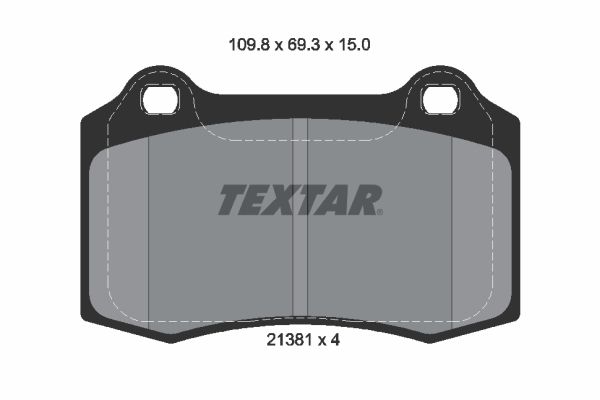 TEXTAR 2138102 Brake Pad Set, disc brake