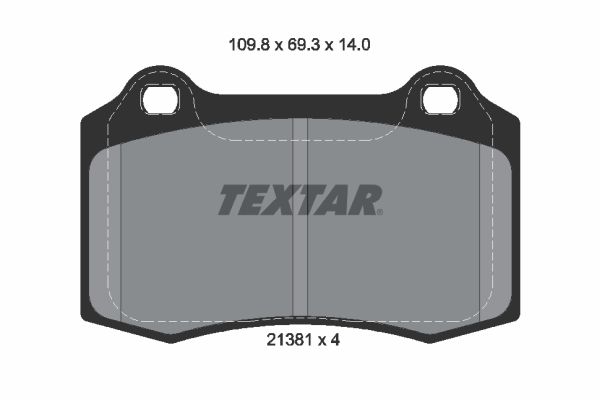 TEXTAR 2138104 Brake Pad Set, disc brake