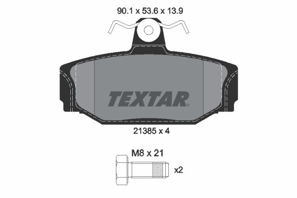 TEXTAR 2138501 Brake Pad Set, disc brake