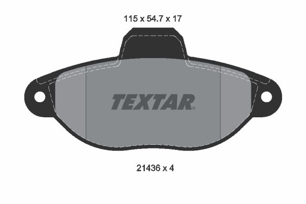 TEXTAR 2143602 Brake Pad Set, disc brake