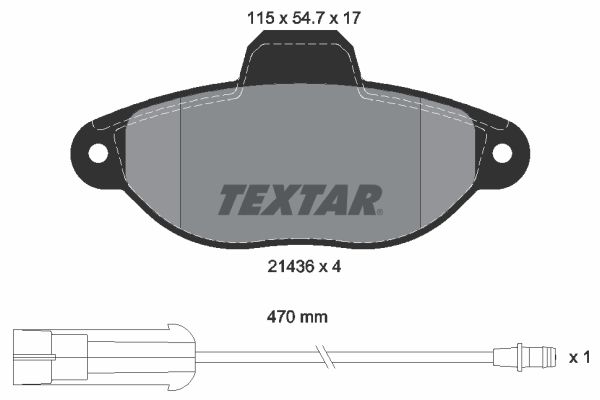 TEXTAR 2143603 Brake Pad Set, disc brake