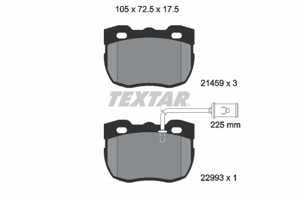 TEXTAR 2145905 Brake Pad Set, disc brake
