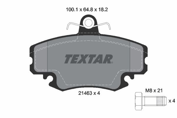 TEXTAR 2146306 Brake Pad Set, disc brake