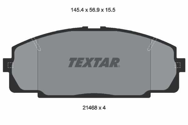 TEXTAR 2146801 Brake Pad Set, disc brake