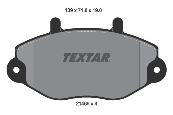TEXTAR 2146901 Brake Pad Set, disc brake