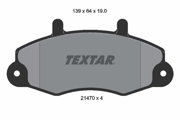 TEXTAR 2147001 Brake Pad Set, disc brake