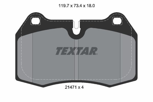 TEXTAR 2147102 Brake Pad Set, disc brake