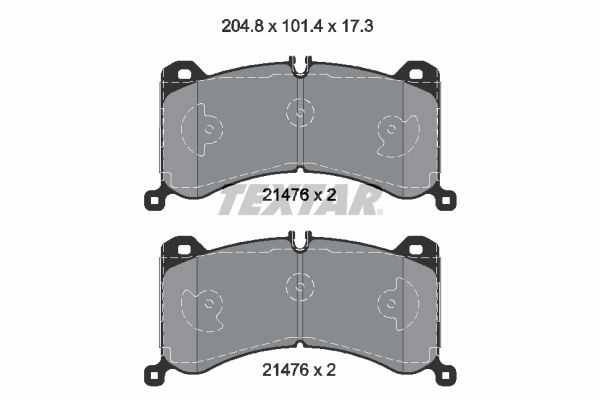 TEXTAR 2147601 Brake Pad Set, disc brake