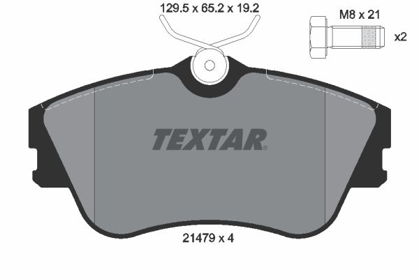 TEXTAR 2147902 Brake Pad Set, disc brake