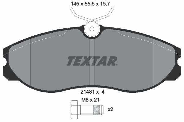 TEXTAR 2148101 Brake Pad Set, disc brake