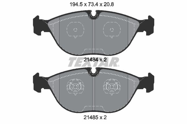 TEXTAR 2148401 Brake Pad Set, disc brake
