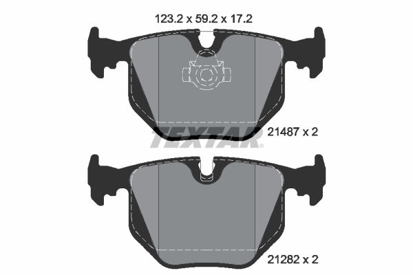 TEXTAR 2148701 Brake Pad Set, disc brake