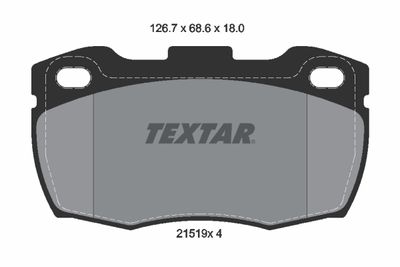 Brake Pad Set, disc brake TEXTAR 2151901