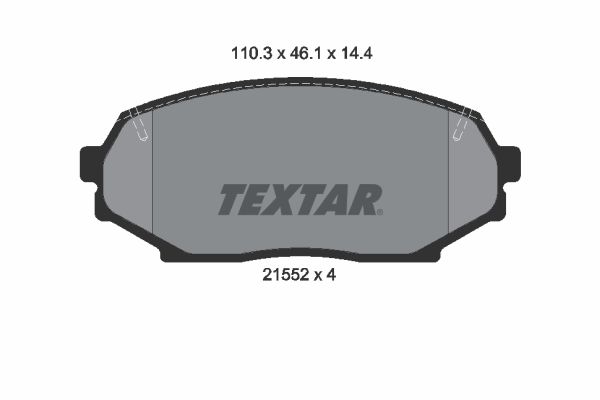 TEXTAR 2155202 Brake Pad Set, disc brake