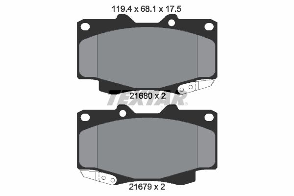 TEXTAR 2168003 Brake Pad Set, disc brake