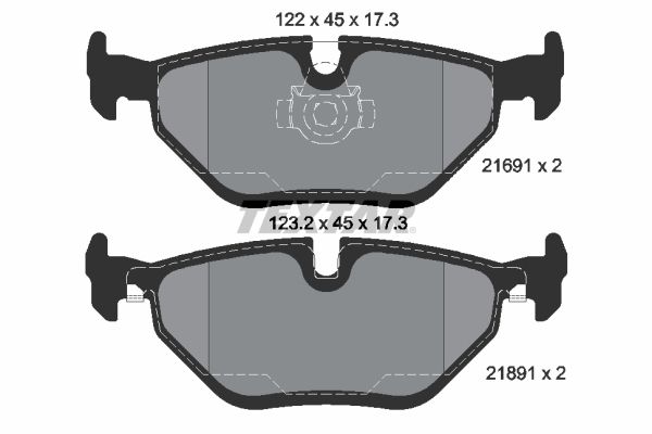 TEXTAR 2169103 Brake Pad Set, disc brake